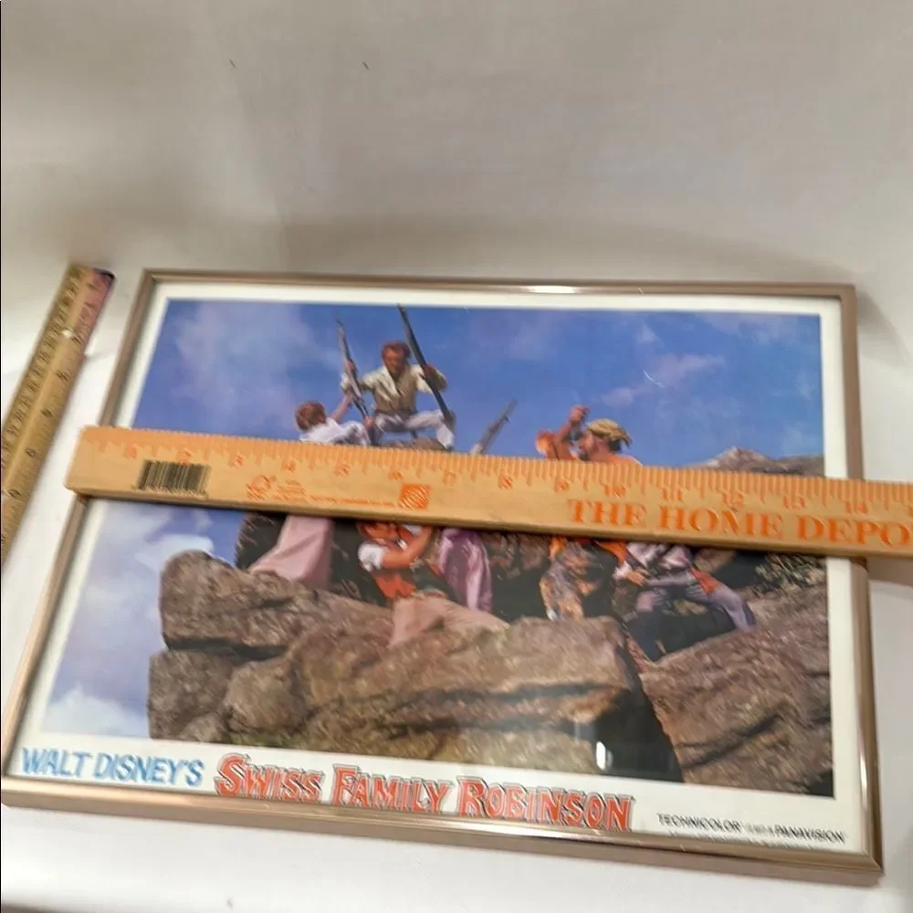 Walt Disney Swiss Family Robinson 11 X 14 In Framed Wall Art 1968 Technicolor